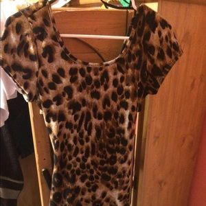 Leaopard print dress